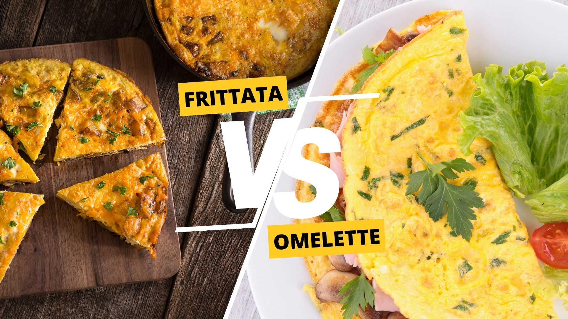 Frittata vs Omelette