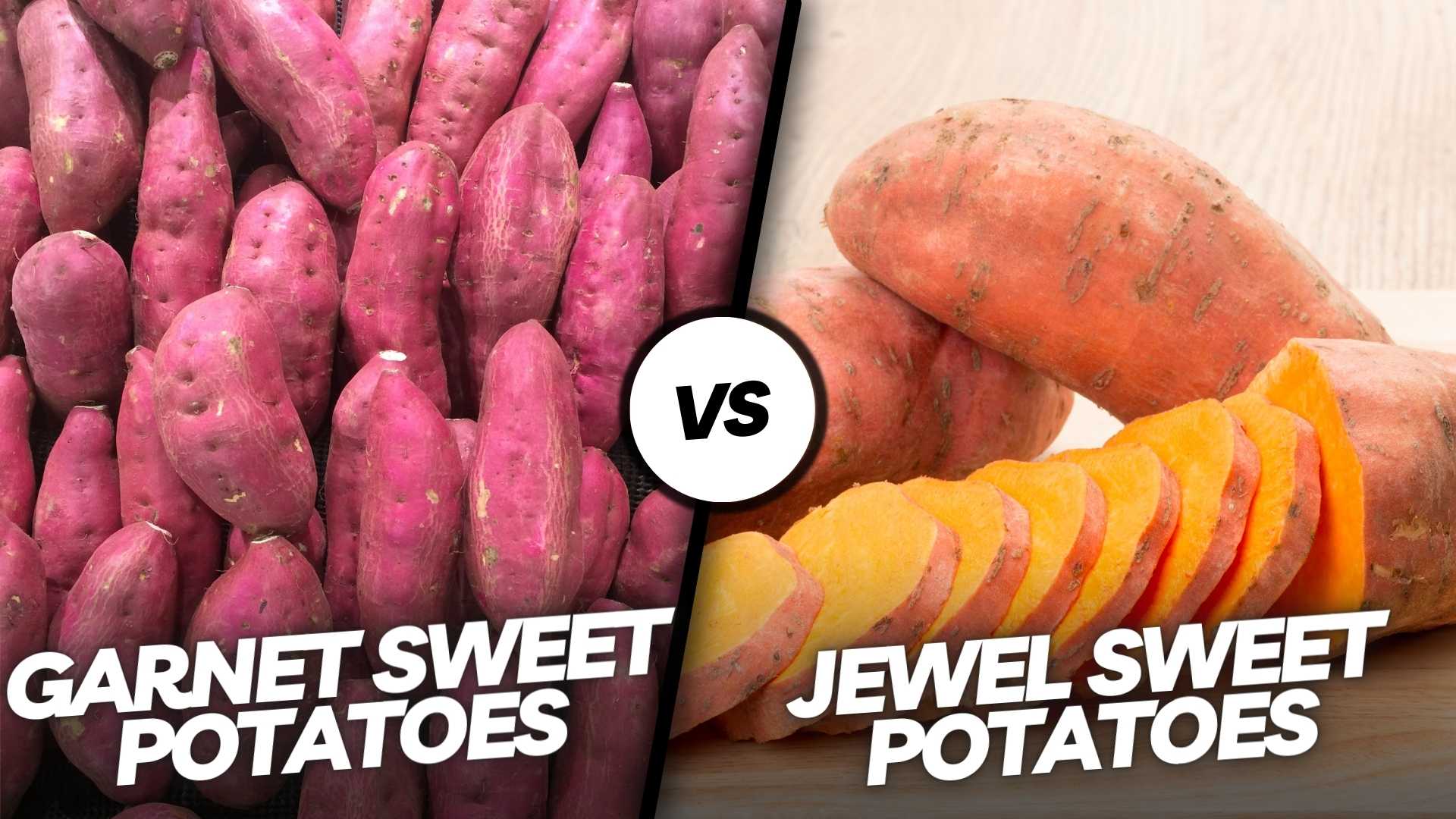 Garnet and Jewel Sweet Potatoes